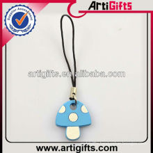 Mobile phone charm accessory with mushroom design